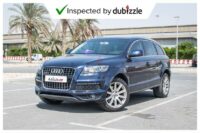 AED2523/month | 2014 Audi Q7 S-Line 3.0L | Full Service History | GCC Specs | Ref#10010