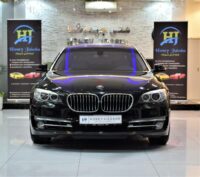ORIGINAL PAINT ( صبغ وكاله ) ONLY 63,000 KM! BMW 740Li ( 750 Badge ) 2013 Model!! in Black Color GCC
