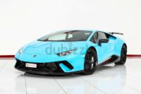 RESERVED | Lamborghini Huracan Performante 2018 Sky Blue-Black 3,000 KM